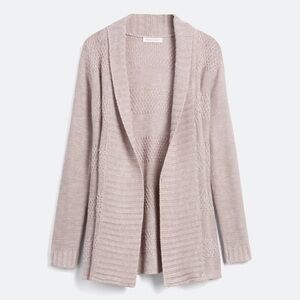 Women's Blush Open Front Cardigan Sweater - M